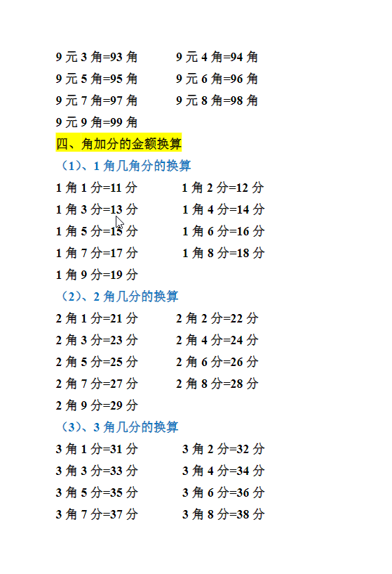 图片[4]-一年级下册数学-人民币换算最全整理-学库网络