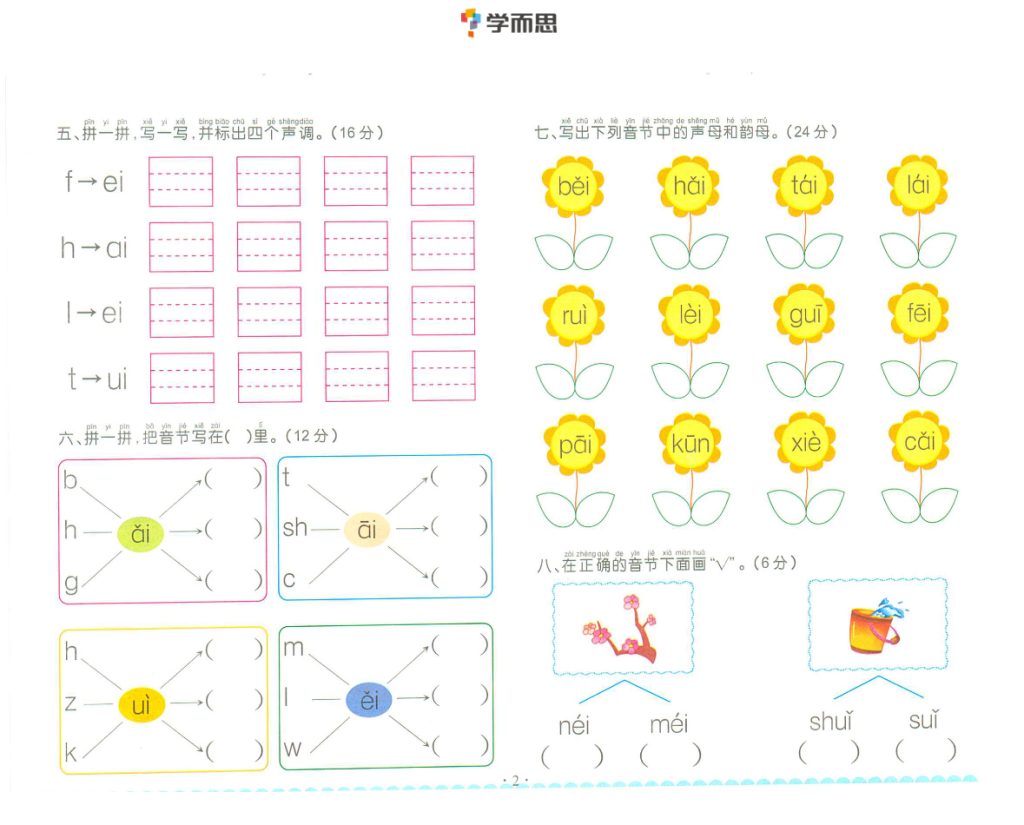 图片[3]-拼音复韵母+鼻韵母+整体认读拼音-学库网络