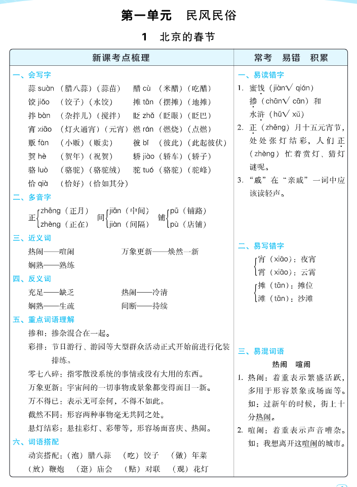 图片[2]-2024春六下语文：每课考点梳理-学库网络