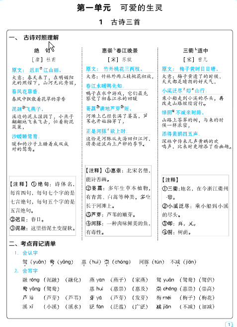 图片[2]-2024春三年级下册语文：每课考点梳理-学库网络