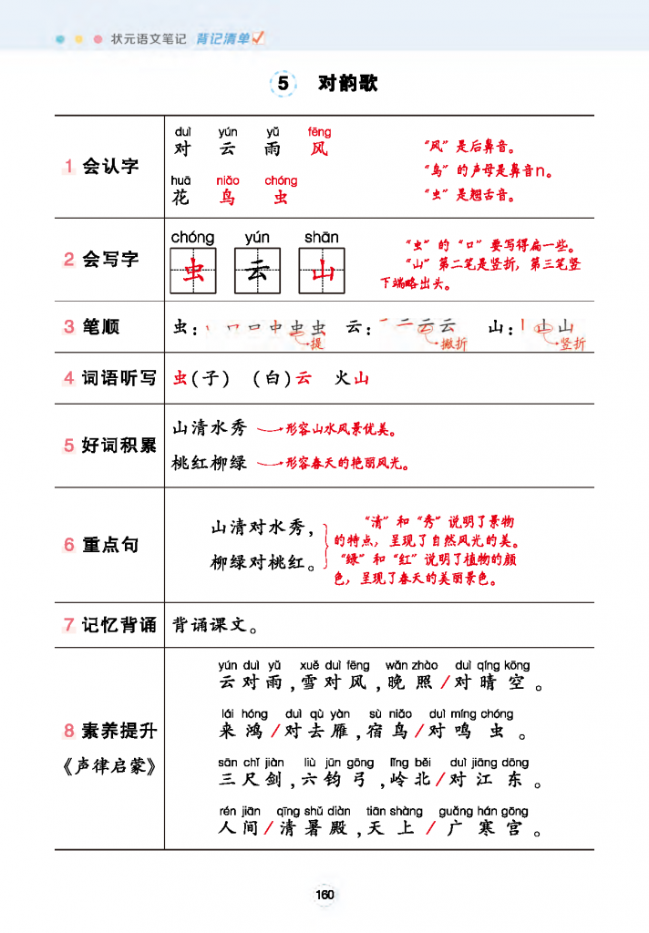 图片[4]-一年级上册语文状元背记清单-学库网络