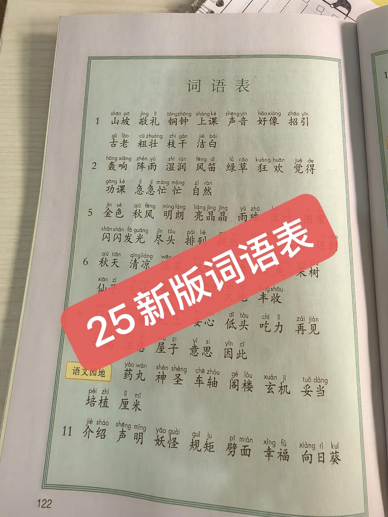 图片[3]-2025新版教材三年级上册语文识字表、写字表、词语表（25新版教材帮提供）-985文库