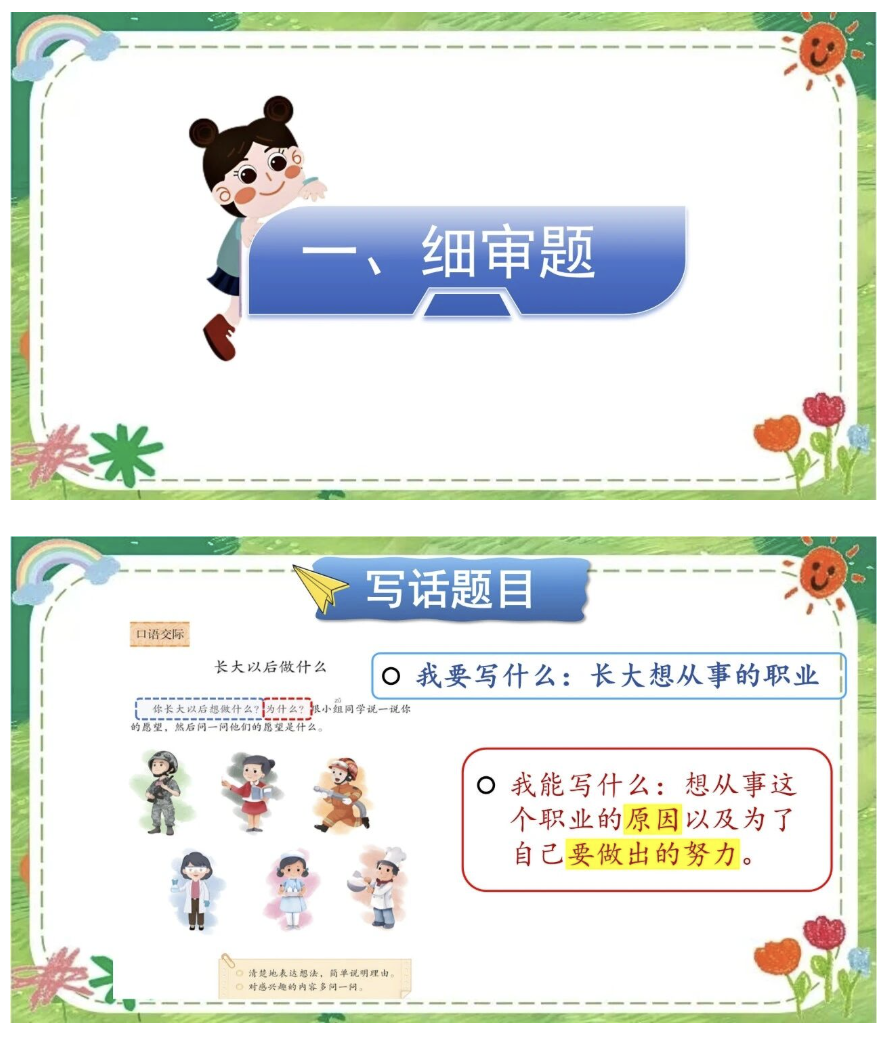 图片[2]-26春二年级下册语文《长大以后做什么》写话课件（含教案版）-学库教育
